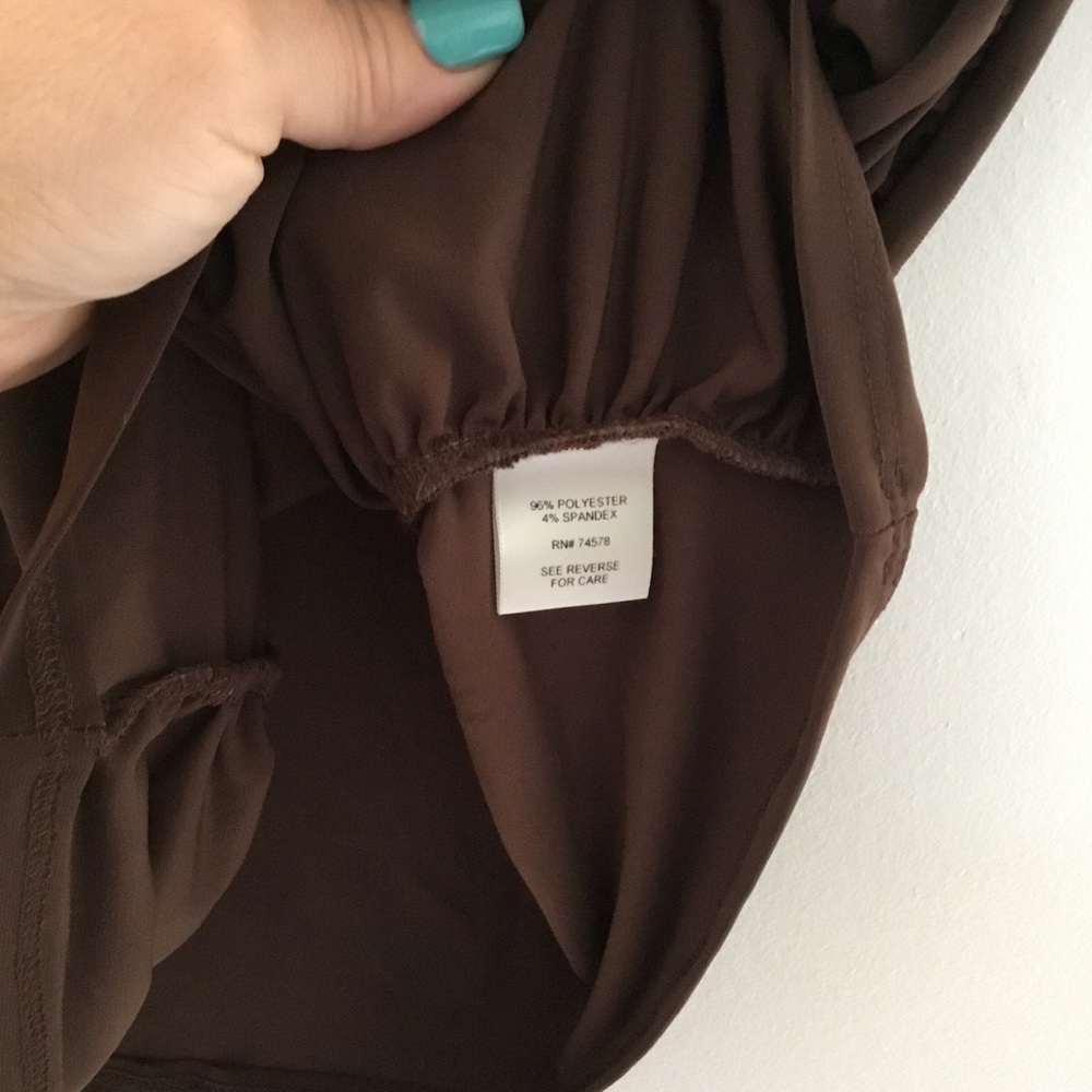 ✨Cache Sleeveless Brown Top✨ - Picture 5 of 9